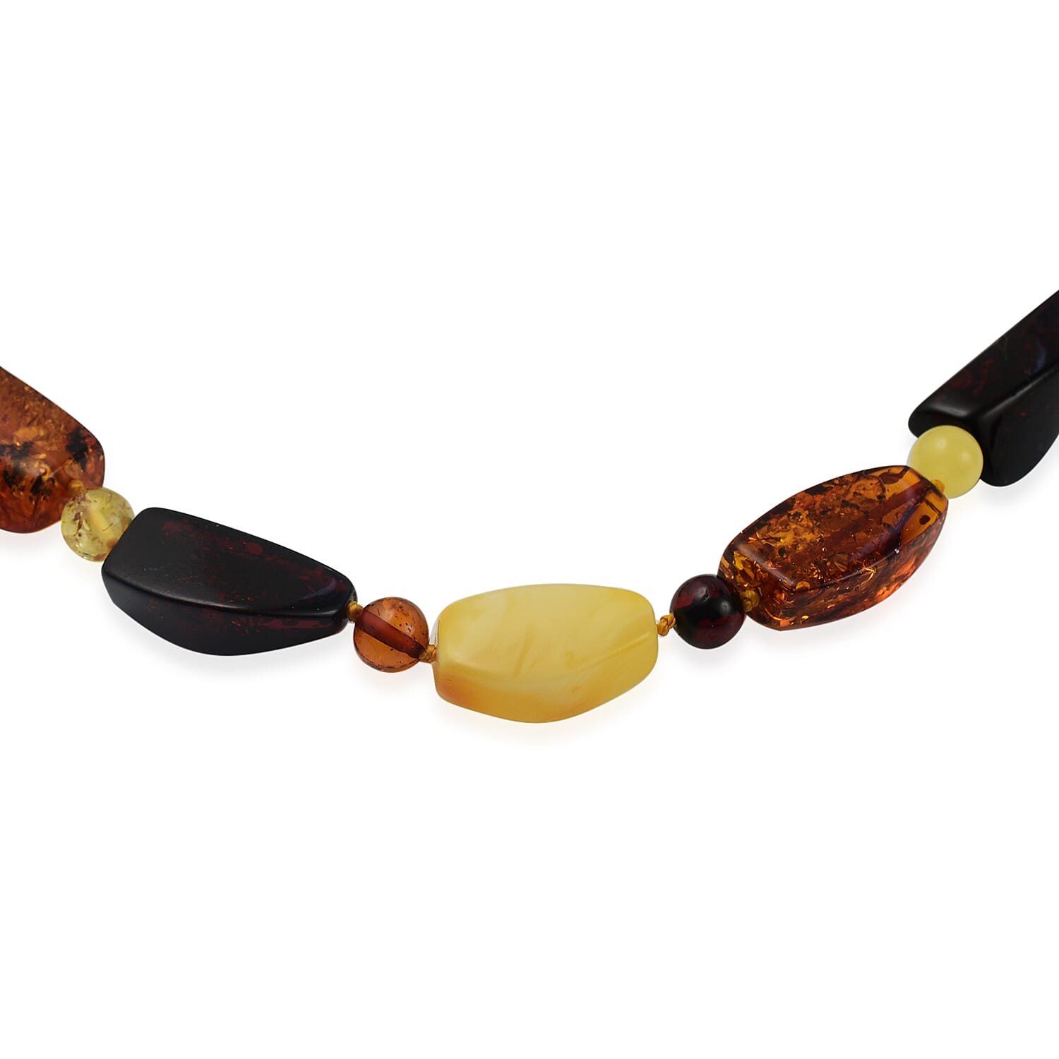 Tucson Gem Find- Rare Size Amber Beads Necklace (Size 28)