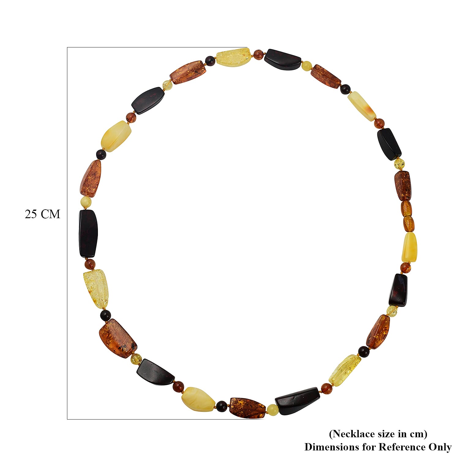 Tucson Gem Find- Rare Size Amber Beads Necklace (Size 28)
