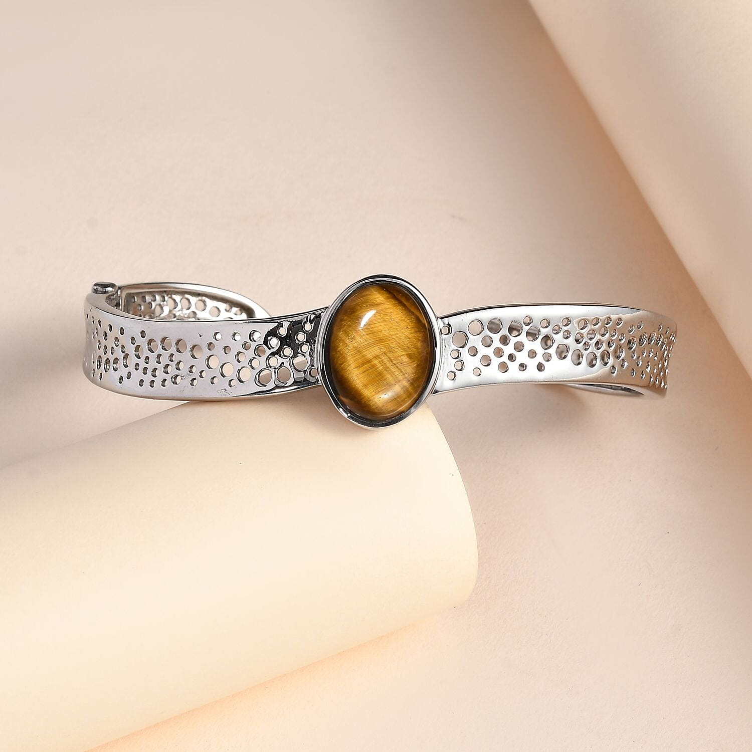 Tigers Eye Cuff Bangle (Size - 7.5)