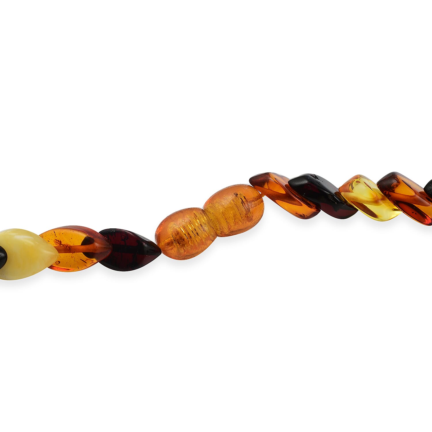 Tuscon Gem Find - Amber Marquise Shaped Necklace (Size 20) 70.00 Ct