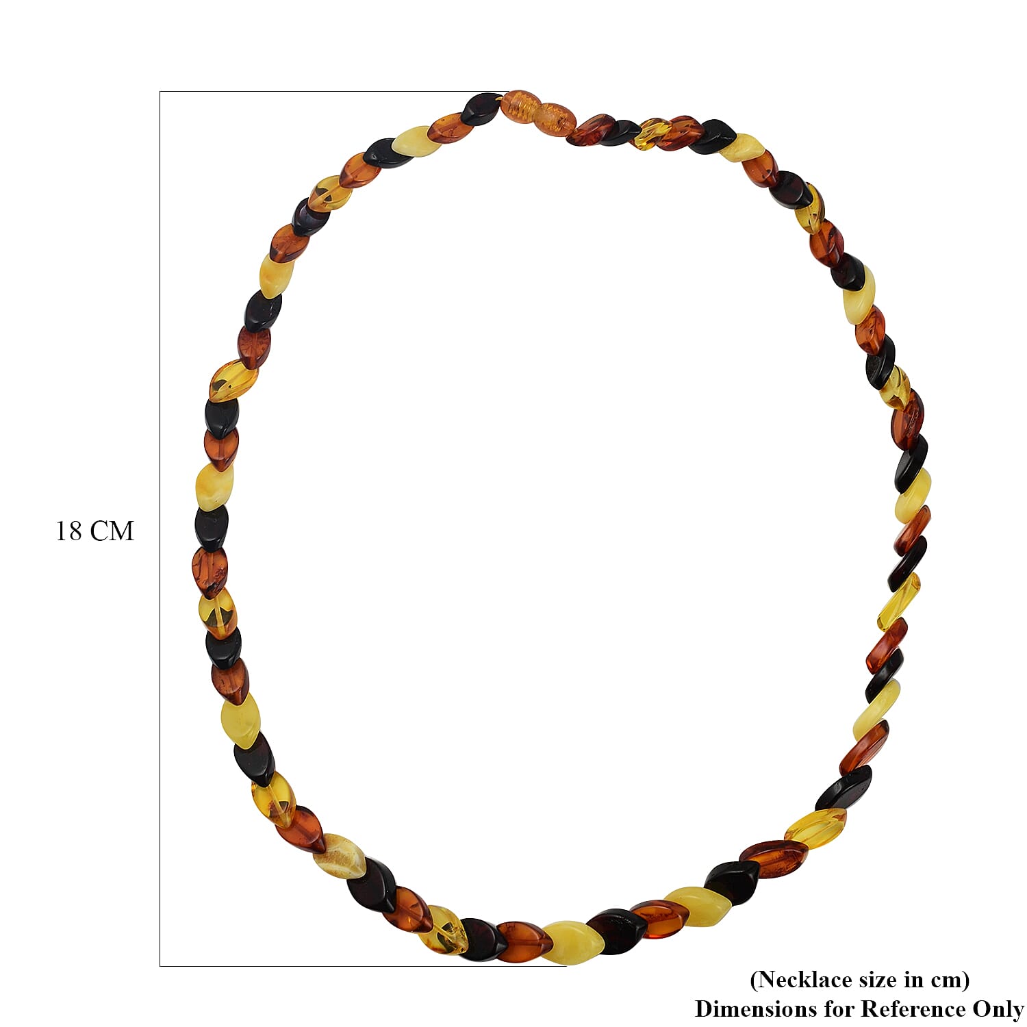 Tuscon Gem Find - Amber Marquise Shaped Necklace (Size 20) 70.00 Ct