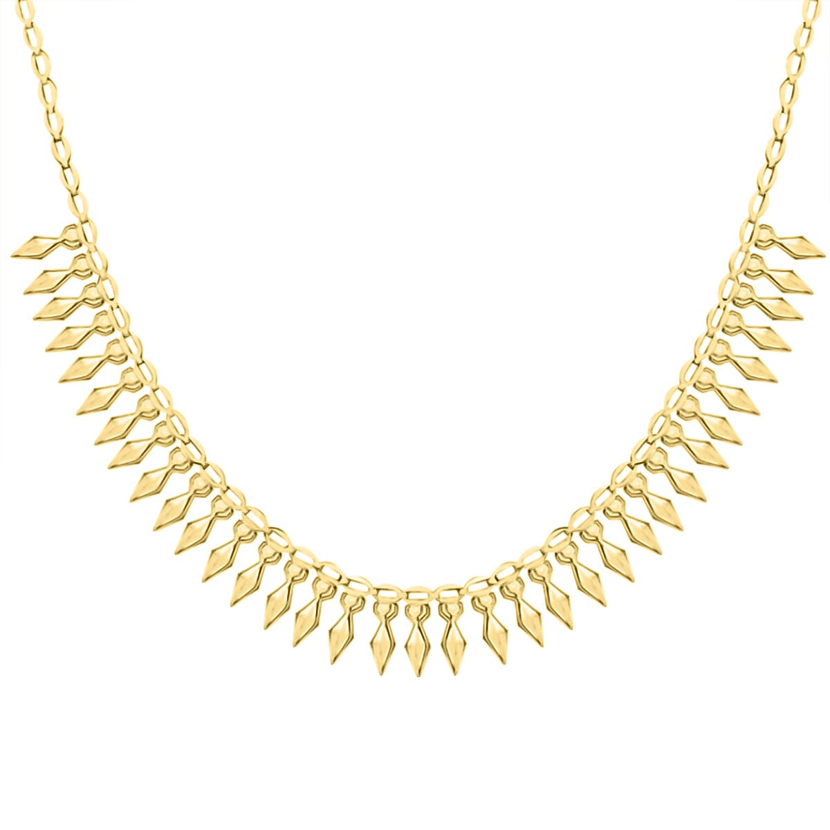 9K Yellow Gold Cleopatra Lite Necklace (Size - 17), Gold Wt. 6.3 Gms