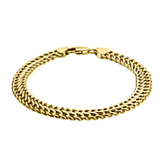 Hatton Garden Closeout - 9K Yellow Gold Infinity Link Bracelet (Size - 7.25) 4.50 Grams