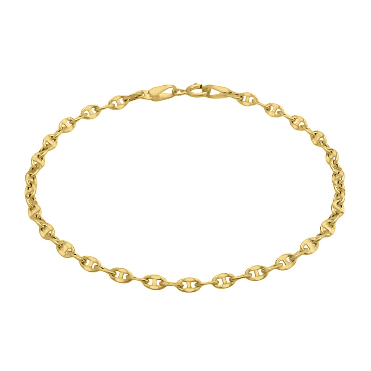 Designer Inspired  - 9K Yellow Gold Anchor Link Bracelet (Size - 7)