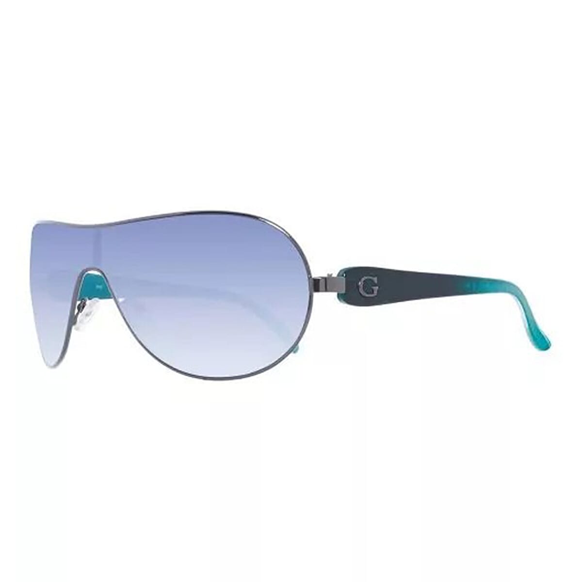 Guess Unisex Blue  Aviator Sunglasses with High Bridge