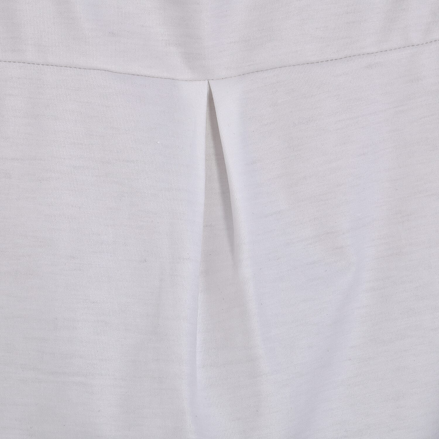 La Marey Gradient V-Neck Top - Red