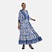 TAMSY Mixed Printed Elastic Waist Maxi Dress