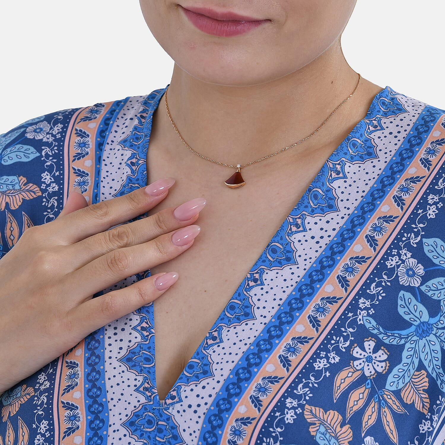 Viscose Printed Maxi  - Blue & Purple