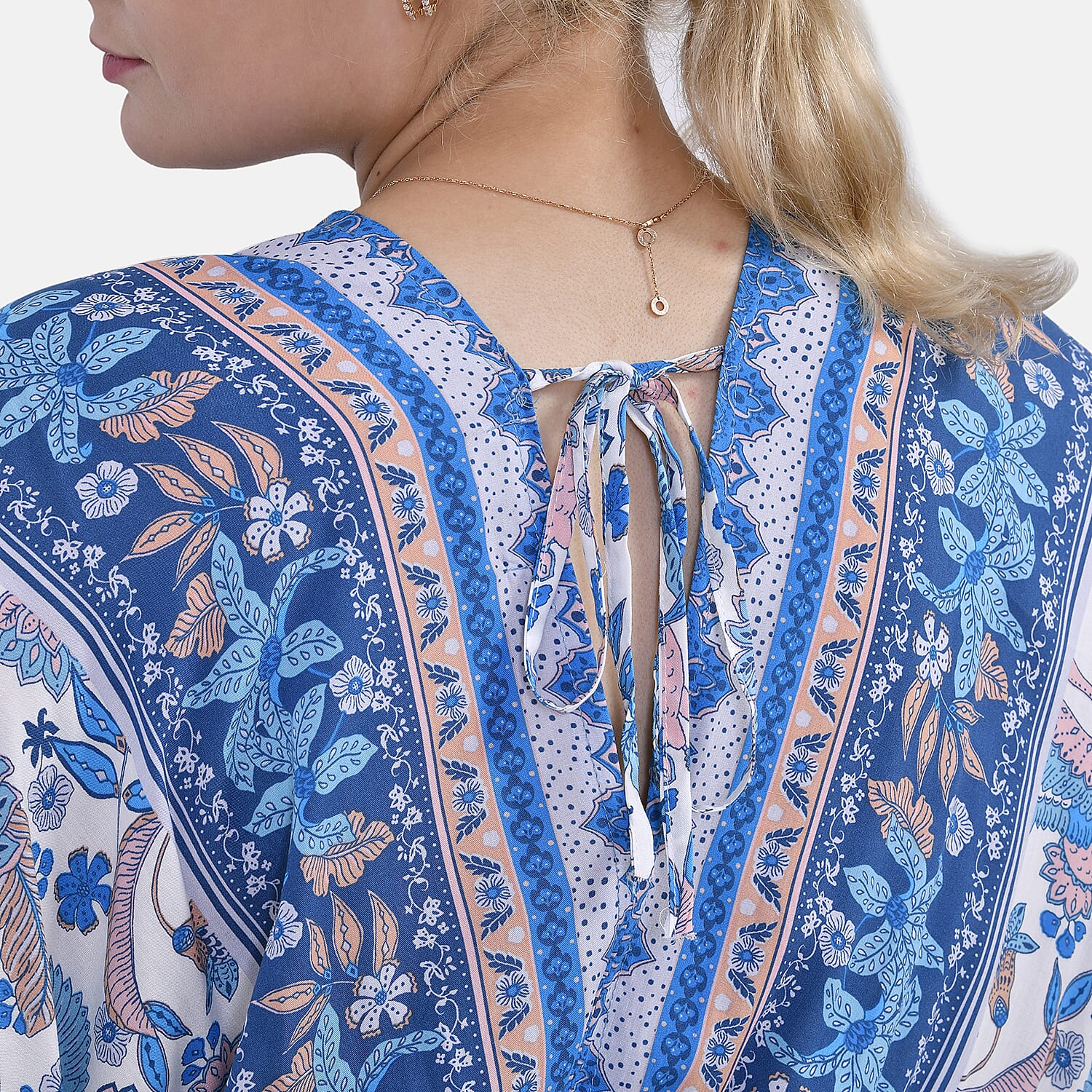 Viscose Printed Maxi  - Blue & Purple