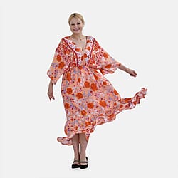 Set of 3 - TAMSY Mixed Printed Elastic Waist Maxi Dresses