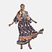 TAMSY Mixed Printed Elastic Waist Maxi Dress