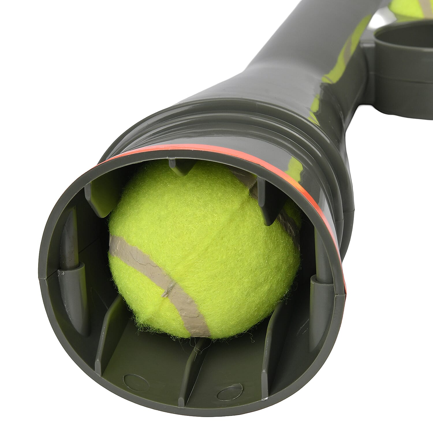 Interactive Pet fetch tennis ball launcher with 10-meter range - Green