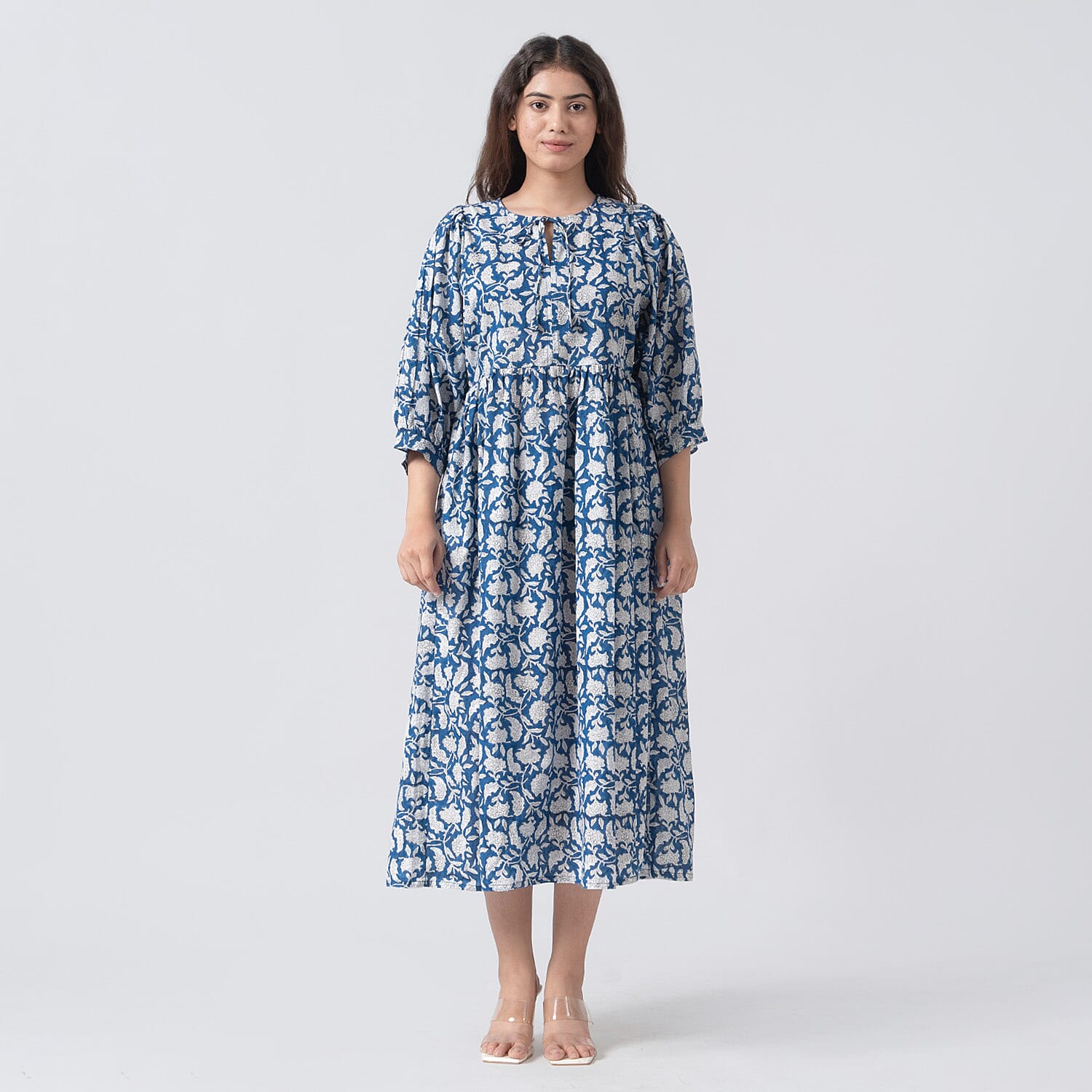  La Marey Pure Cotton A-Line Block Dress