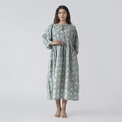  La Marey Pure Cotton A-Line Block Dress