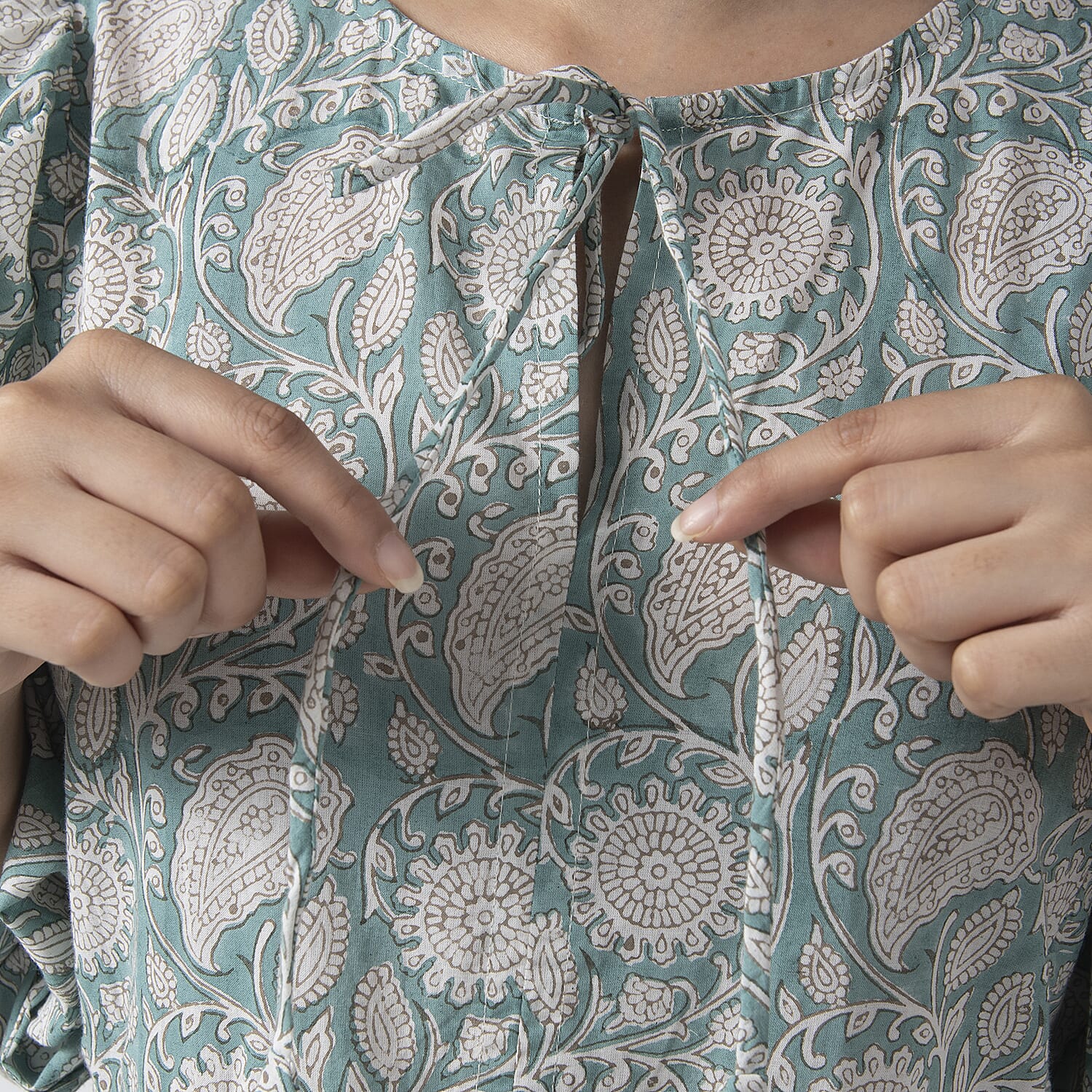  La Marey Pure Cotton A-Line Block Dress