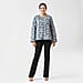 LA-MAREY Pure Cotton Block Print Quilted Jacket