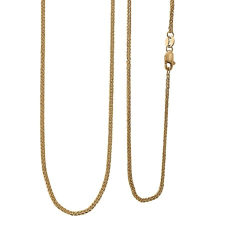 One Time Closeout Deal - 9K Yellow Gold Spiga Necklace (Size - 30) One Time Closeout Deal - 9K Yellow Gold Spiga Necklace (Size - 30)