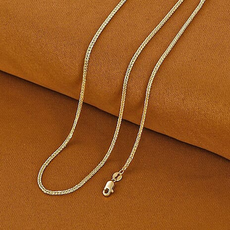 One Time CloseOut Deal- 9K Yellow Gold Spiga Necklace (Size - 30)