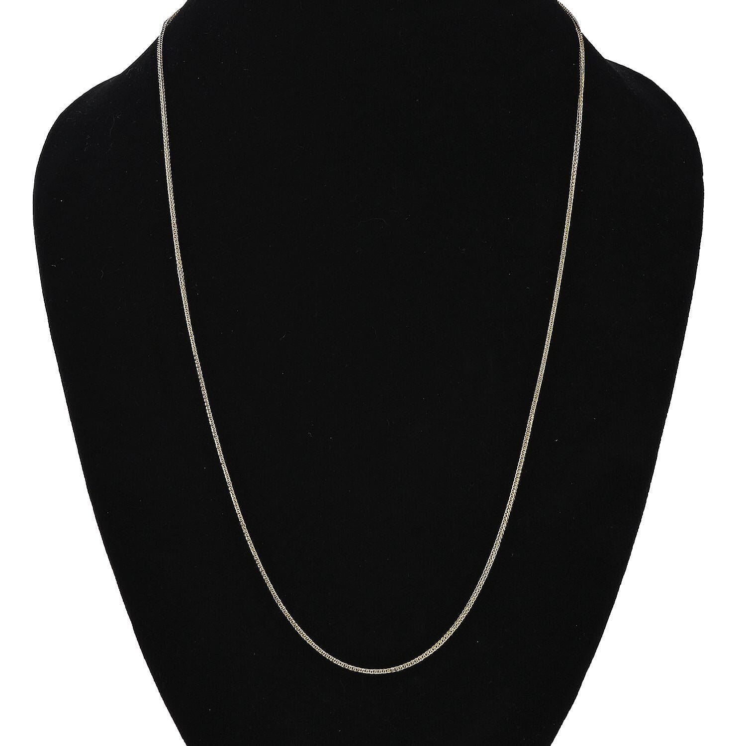 One Time Closeout Deal - 9K Yellow Gold Spiga Necklace (Size - 30)