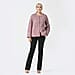 LA-MAREY Pure Cotton Block Print Quilted Jacket