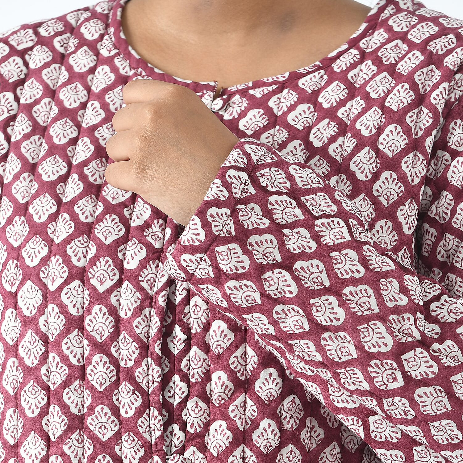 LA-MAREY pure cotton block print Jacket