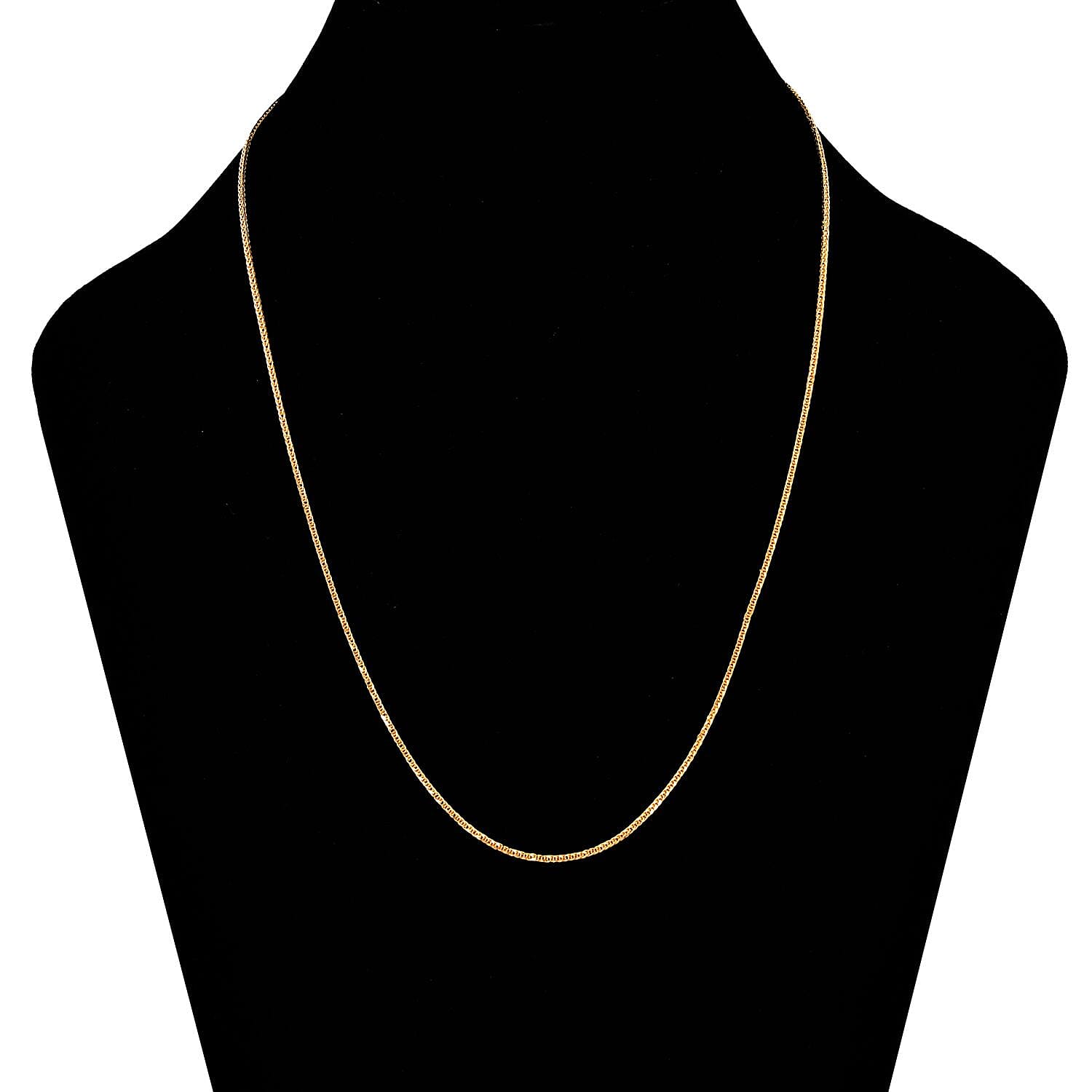 22K Yellow Gold Spiga Necklace (Size - 20)