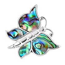 Royal Bali - Abalone Shell Butterfly Pendant Sterling Silver 5.00 Ct.