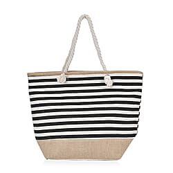 Multi-Purpose Striped Stylish Tote Bag