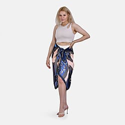 Closeout Deal Cloud Brocade Printed Long Sarong