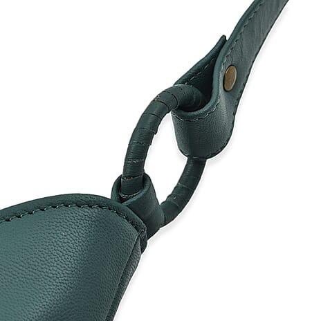 Designer inspired 100% Genuine Leather Slouch Bag - Turquoise