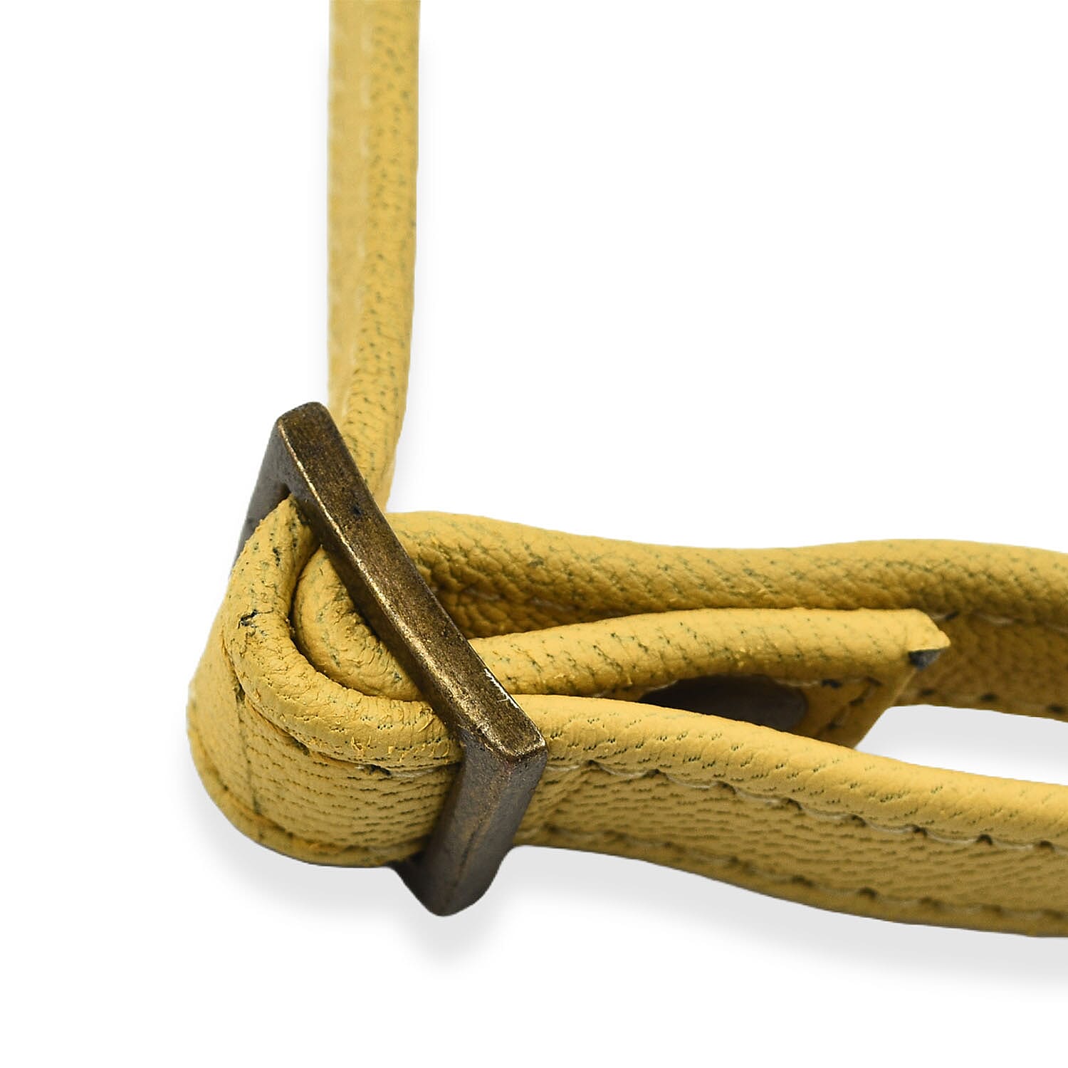 Set of 2 - Designer inspired 100% Genuine Leather Slouch Bag - Yellow