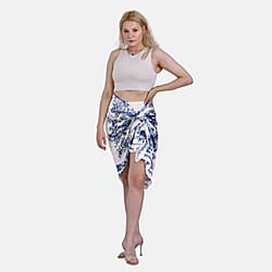 Closeout Deal Cloud Brocade Printed Long Sarong