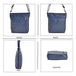 Sheepskin Leather Solid Shoulder Bag (Size 25x24x5 cm) - Brown & Black