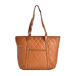 Closeout Deal - Genuine Leather Patchwork Tote Bag