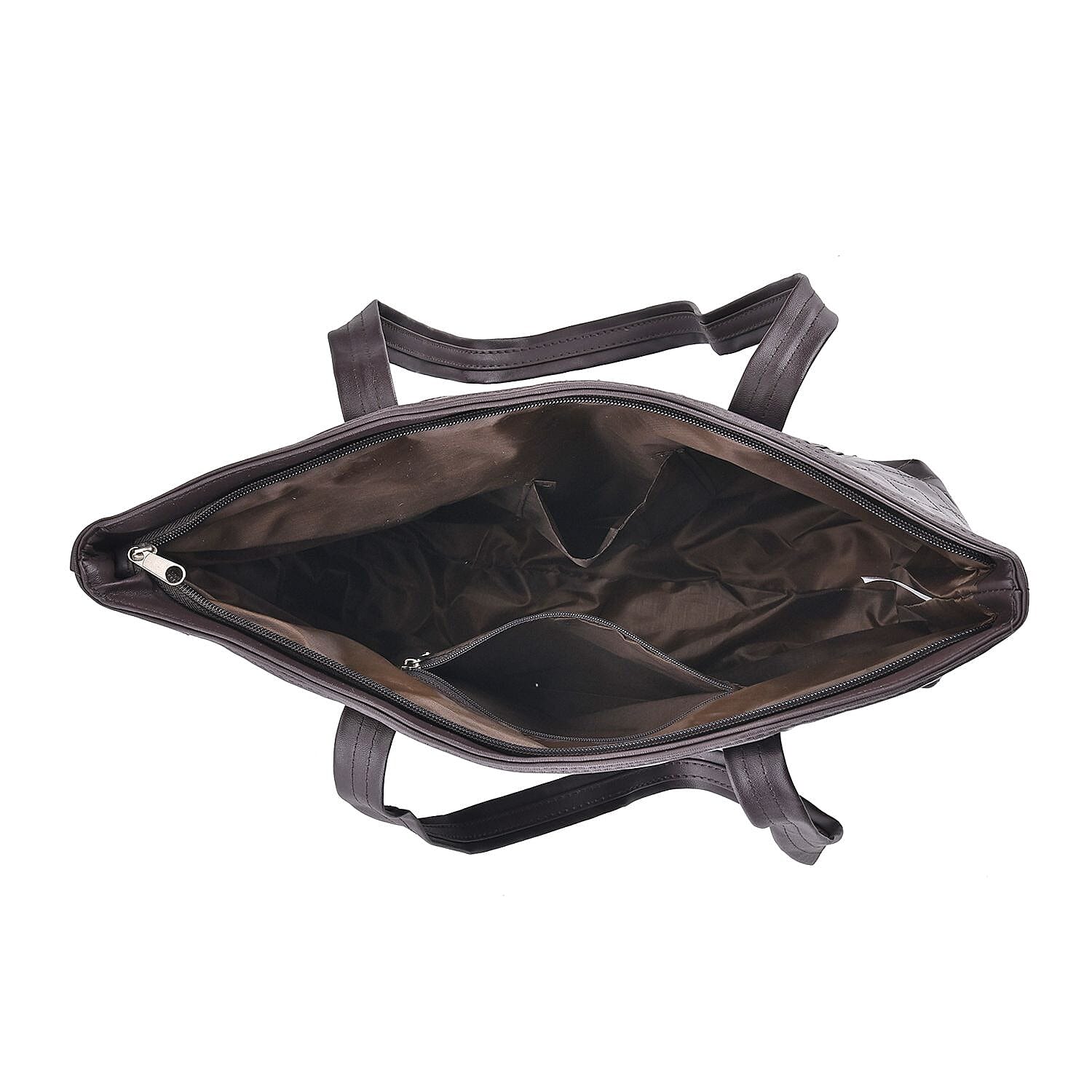 Closeout Deal - Genuine Leather Tote Bag (Size 40x30x10 cm) - Brown