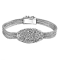 Royal Bali -Sterling Silver Bracelet (Size 8), Silver Wt. 28.00 Gms.