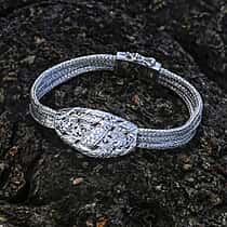 Royal Bali -Sterling Silver Bracelet (Size 8), Silver Wt. 28.00 Gms.
