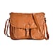 Closeout Deal - Multi-Pocket Genuine Leather Crossbody Bag
