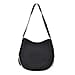 Genuine Leather Hobo Style Bag with Zipped Closure and Adjustable Shoulder Strap