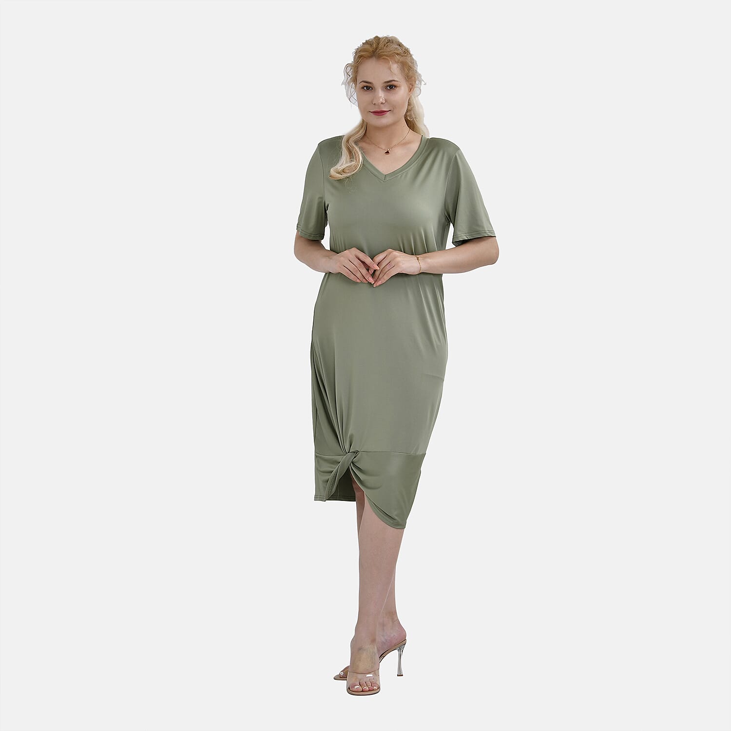 La Marey Jersey One-Piece Dress (Size M) - Green