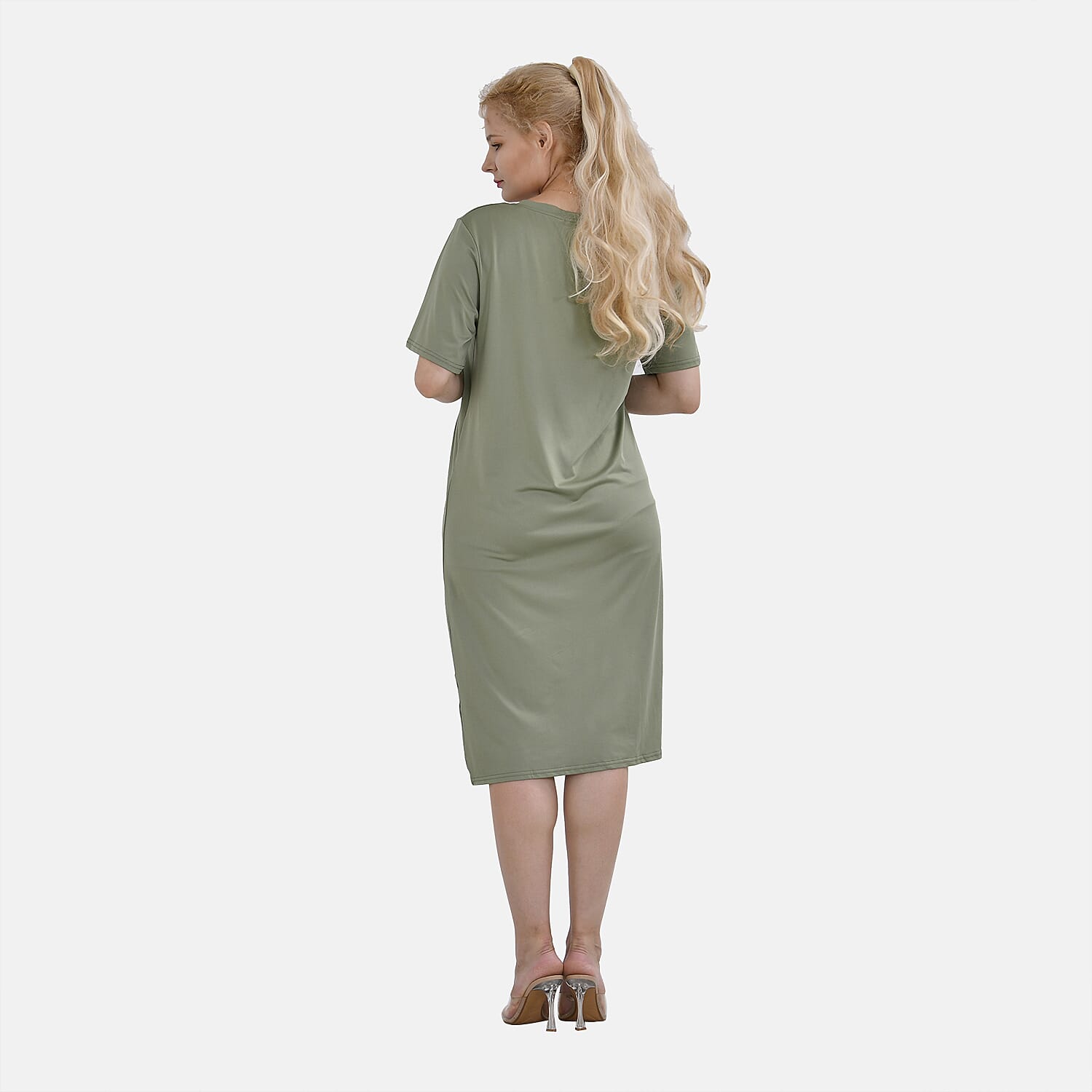 La Marey Jersey One-Piece Dress (Size XXL) - Green