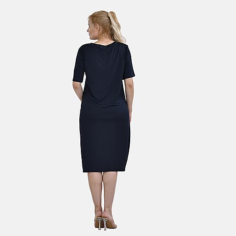 La Marey Jersey One-Piece Dress (Size XL) - Navy Blue