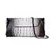 Genuine Leather Croc Skin Textured Crossbody Bag