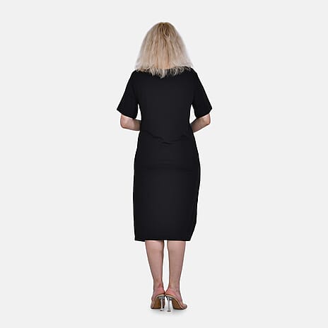 La Marey Jersey One-Piece Dress (Size XL) - Black