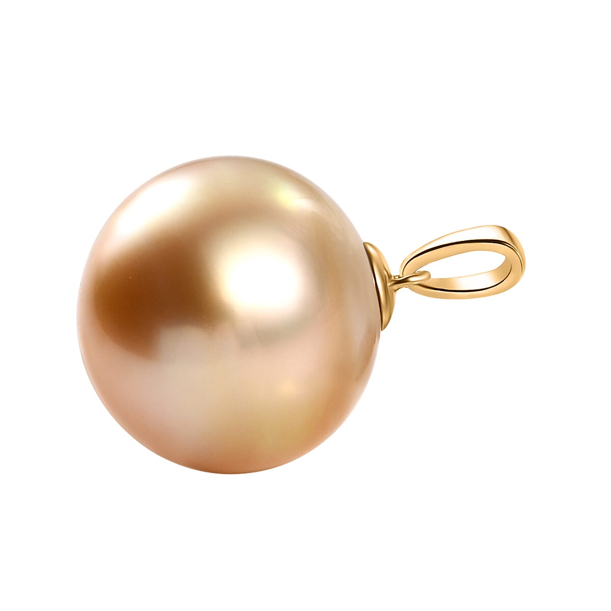 RARE FIND 2024 - ILIANA 18K Yellow Gold AAA Golden South Sea Pearl Pendant (BIGGEST EVER SIZE AT TJC)