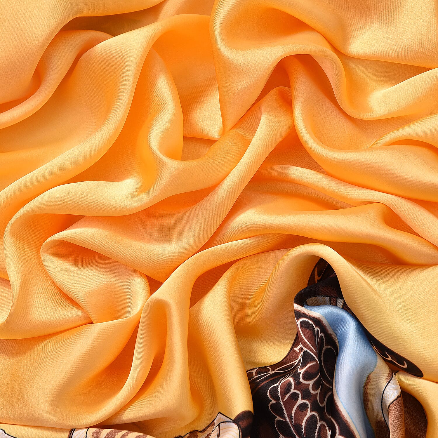 Printed Pattern Long Scarf (Size 180x80 cm) - Yellow