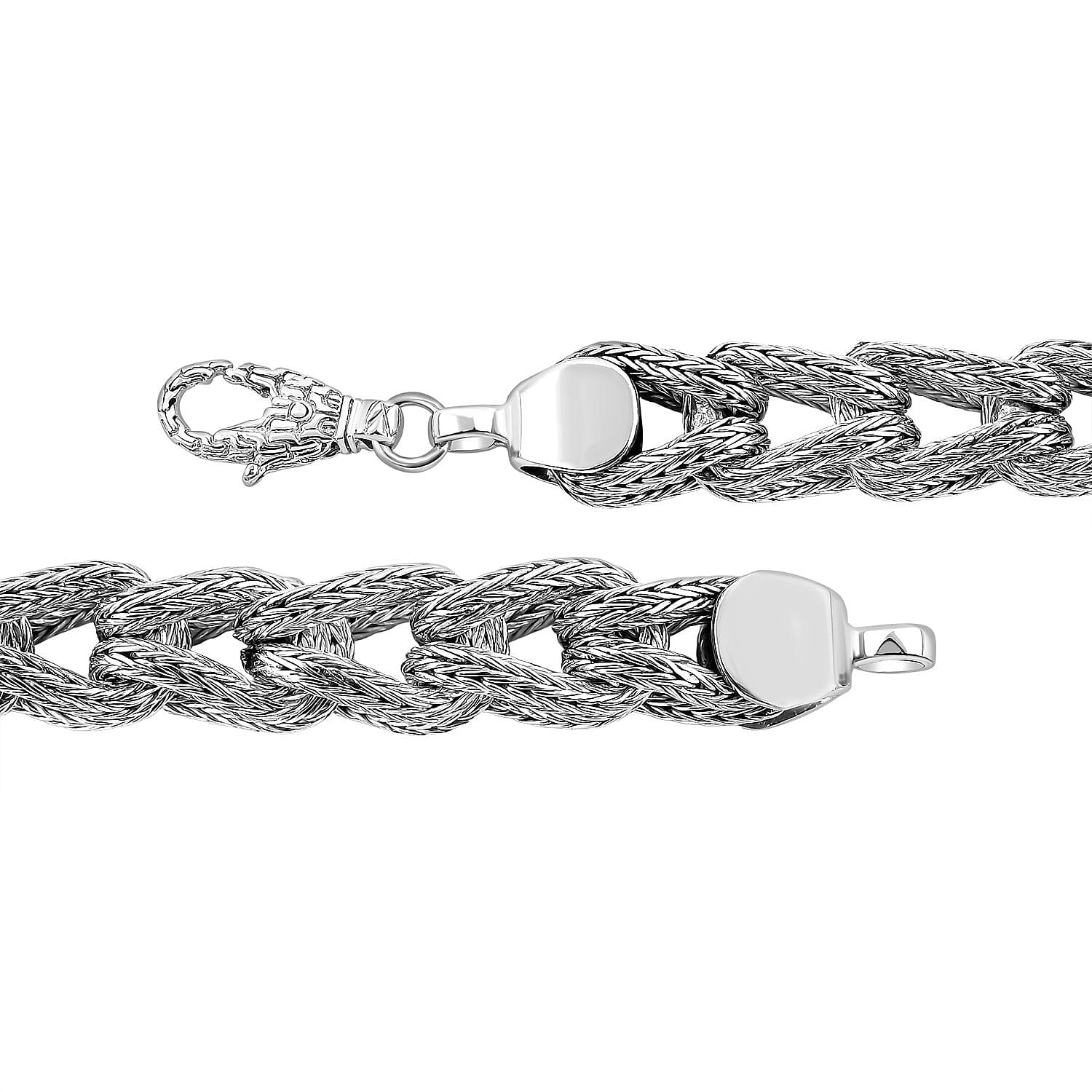 ROYAL BALI COLLECTION Sterling Silver Classic Promise Bracelet (Size - 7.5), Silver Wt. 54.63 Gms ROYAL BALI COLLECTION Sterling Silver Classic Promise Bracelet (Size - 7.5), Silver Wt. 54.63 Gms