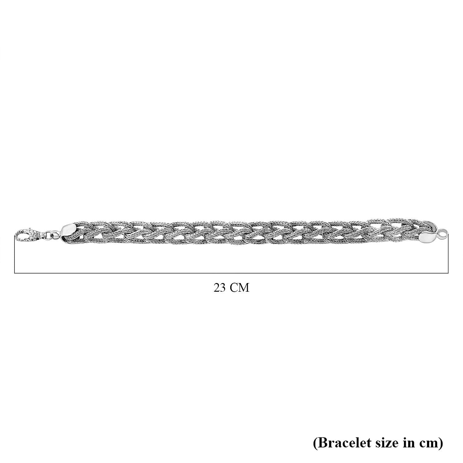 ROYAL BALI COLLECTION Sterling Silver Classic Promise Bracelet (Size - 7.5), Silver Wt. 54.63 Gms ROYAL BALI COLLECTION Sterling Silver Classic Promise Bracelet (Size - 7.5), Silver Wt. 54.63 Gms