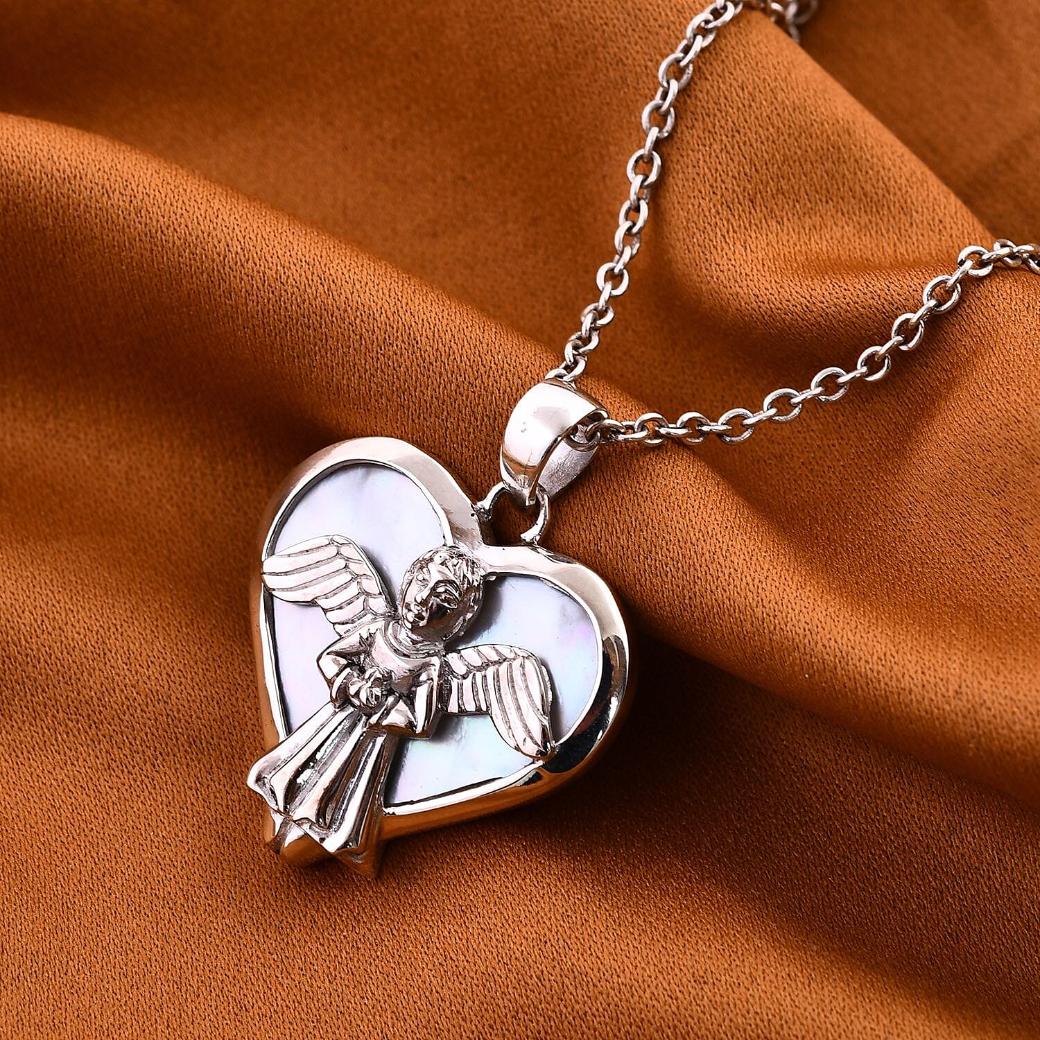 Royal Bali Collection Mother Of Pearl  Pendant  Sterling Silver ,  Silver Wt. 5.6 Gms