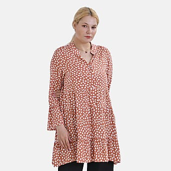 https://tjcuk.sirv.com/Products/77/5/7750168/Viscose-Polka-Dots-Dress-Size-85x1-cm-Orange-Orange_7750168.jpg?w=342&h=342